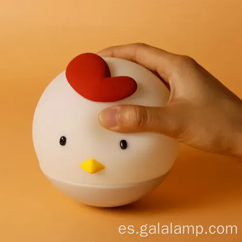 Adorable luz de pollo de silicona suave para niños para niños